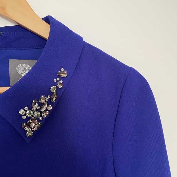 Formal Blue Vince Camutto long sleeve / mini dress - Picture 2 of 5